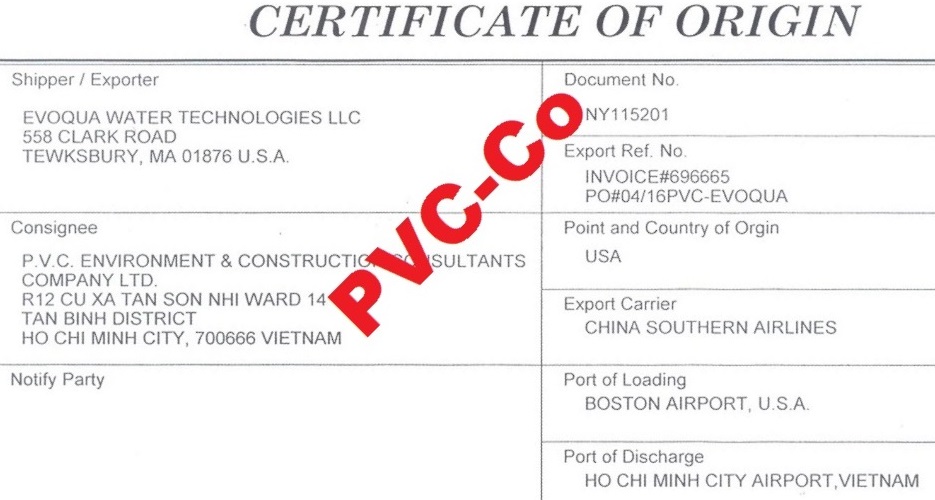 PVC-Co & Evoqua Ionpure CO