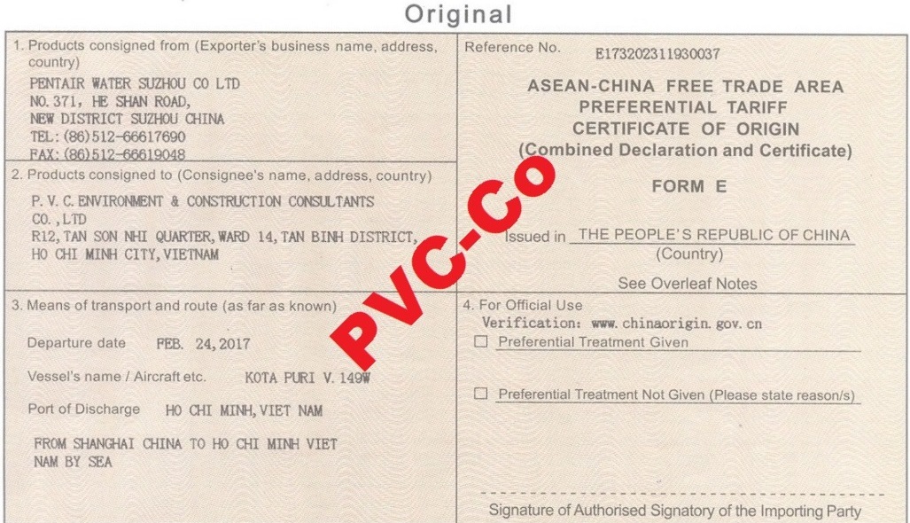 PVC-Co & PentairWater Multi-port Valve CO